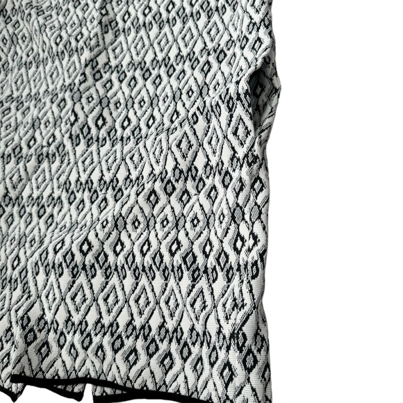 Philosophy Open front Long Duster Cardigan Diamond pattern white black Medium - Picture 7 of 11